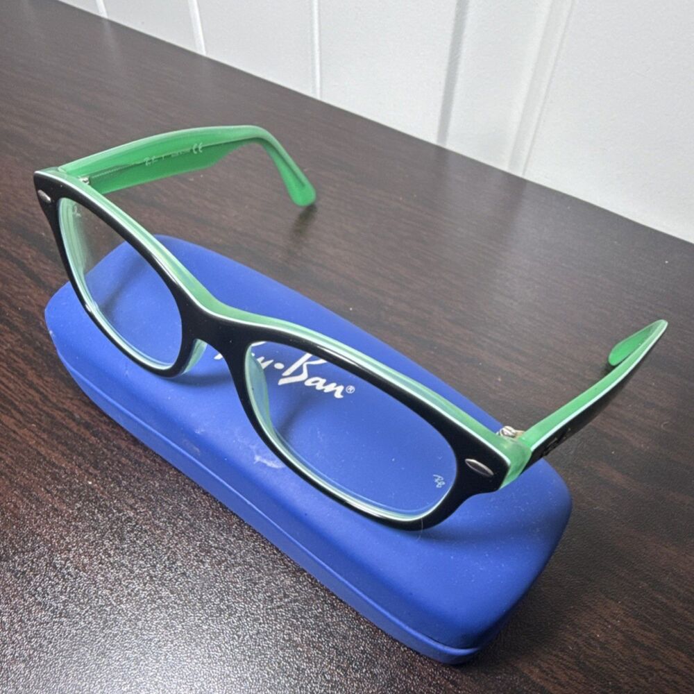 Ray Ban Eyeglasses Blue Green trendy Eyewear - Picture 3 of 13
